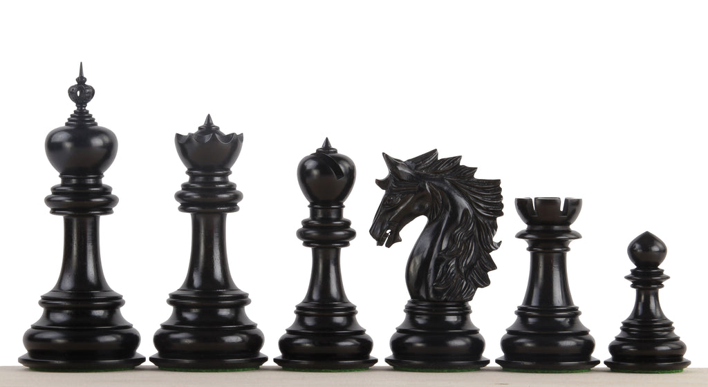 Dubliner Chess Pieces 5" - Montgoy Ebony Premium Tournament Set – image 2