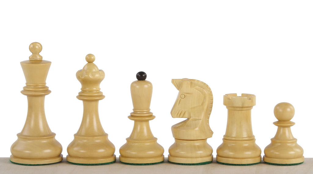 Dubrovnik Chess Pieces 3.75" – Acacia Bobby Fischer Design Tournament Set – image 2