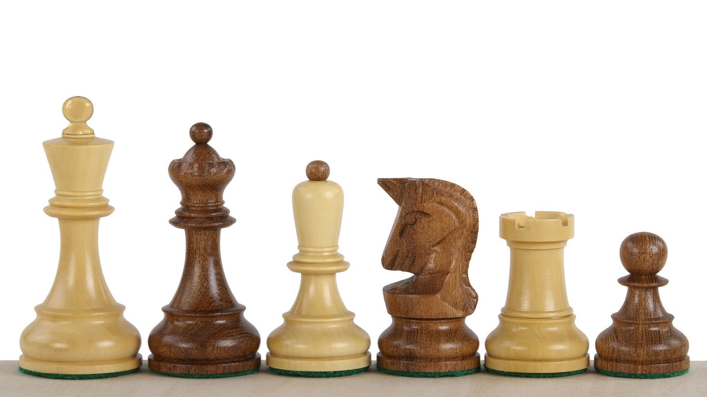 Dubrovnik Chess Pieces 3.75" – Acacia Bobby Fischer Design Tournament Set