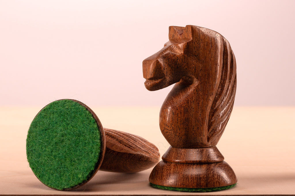Queen's Gambit 1957 Chess Pieces – Indian Acacia & Boxwood, 3.75" King – image 10