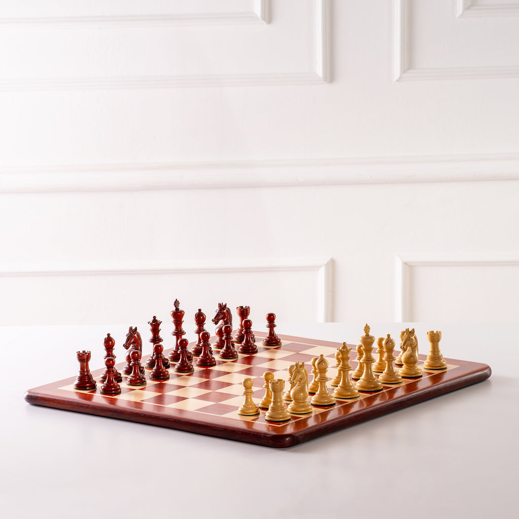 Unicorn Chess Pieces 4.25" - Paduk Boxwood Weighted Luxury Set – image 5
