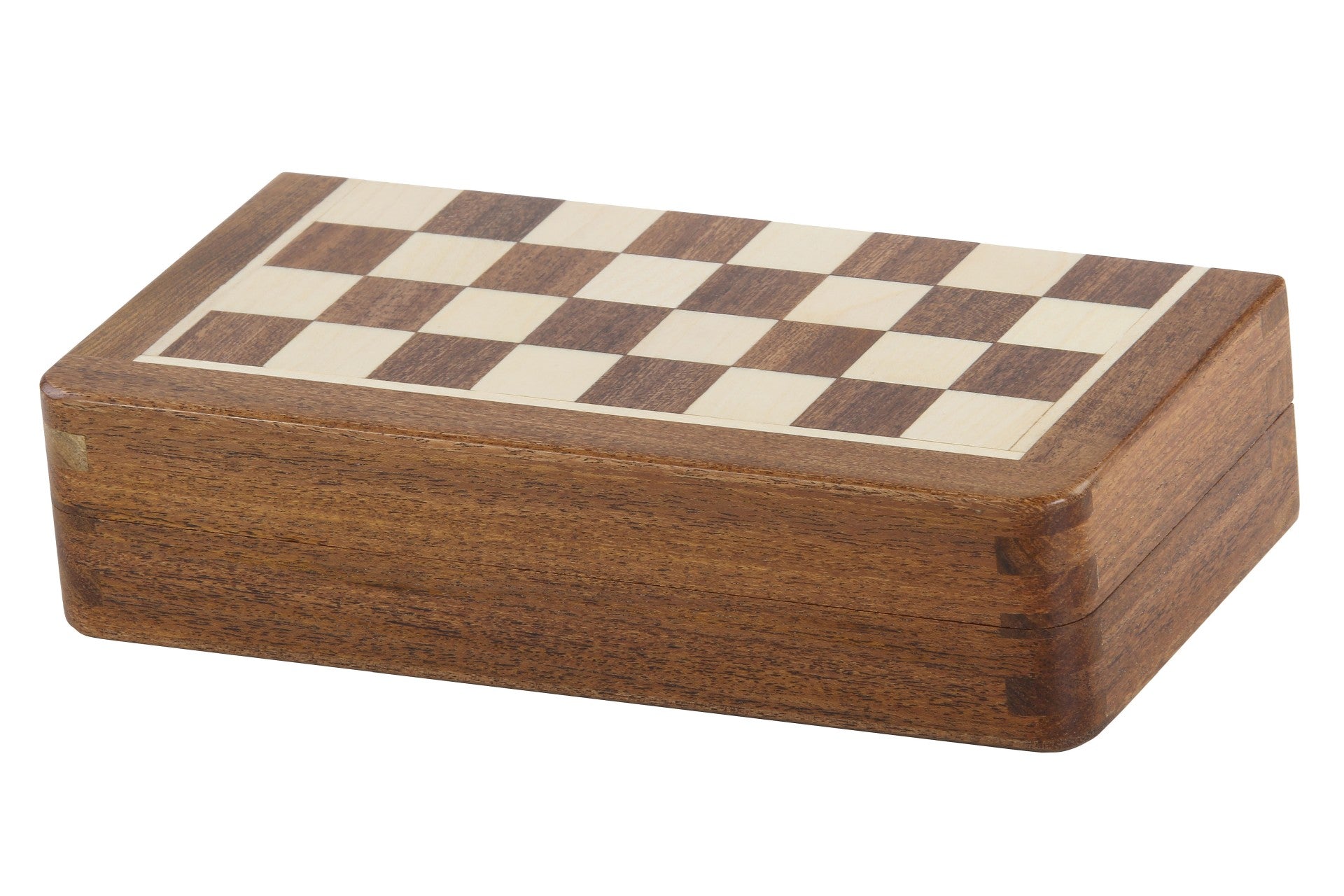 7 Inch Magnetic Chess Set - Portable Folding Acacia Wood Board – image 5