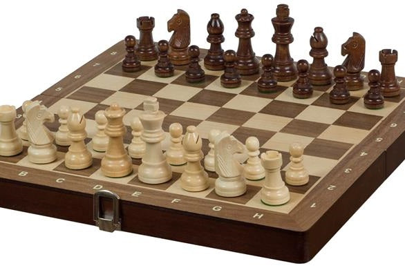 Sunrise Tournament Chess No.3 Exclusive – 30cm Walnut Board & Pieces