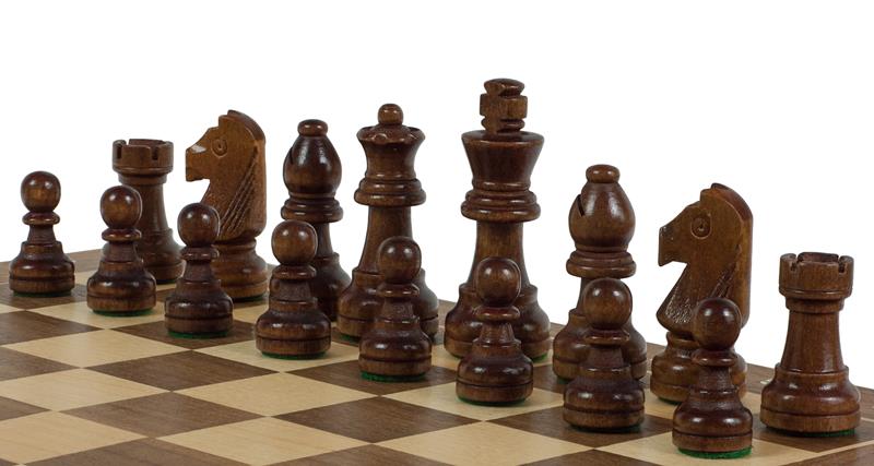 Sunrise Tournament Chess No.3 Exclusive – 30cm Walnut Board & Pieces – image 4