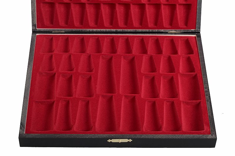 Wooden Chess Box Staunton No. 5 - Luxury Black Storage Case – image 6