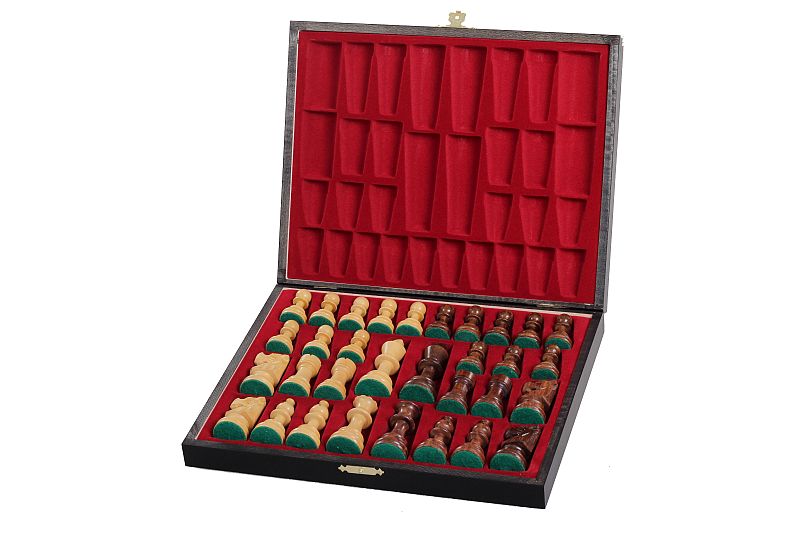 Wooden Chess Box Staunton No. 5 - Luxury Black Storage Case – image 7