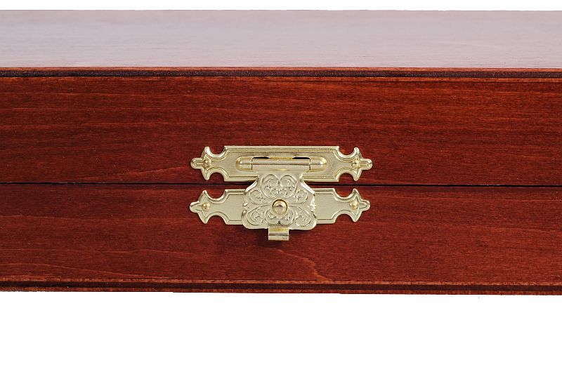 Wooden Chess Box Staunton No. 5 - Luxury Brown Storage Case – image 2
