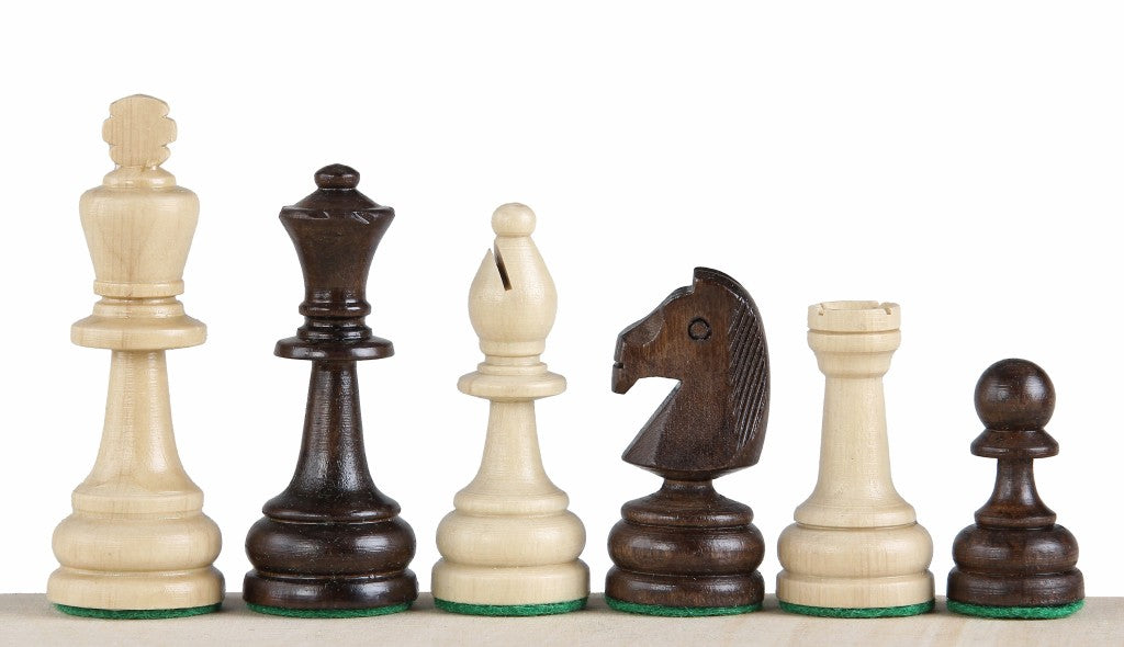 Staunton No.4 Chess Pieces – Wooden Set with Storage Bag