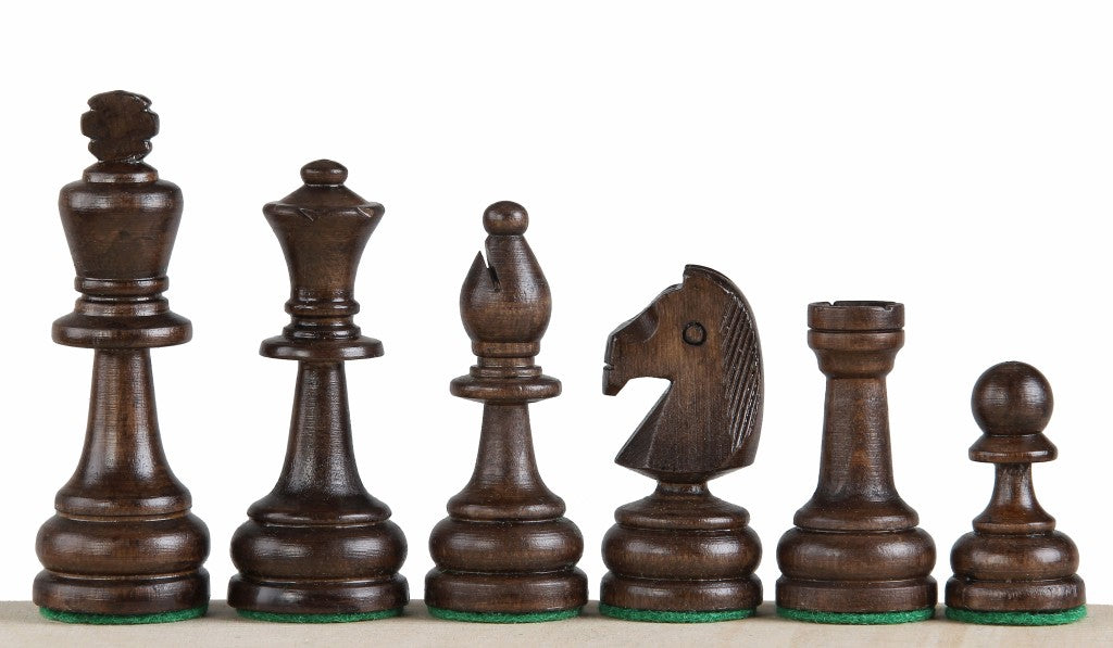 Staunton No.4 Chess Pieces – Wooden Set with Storage Bag – image 4