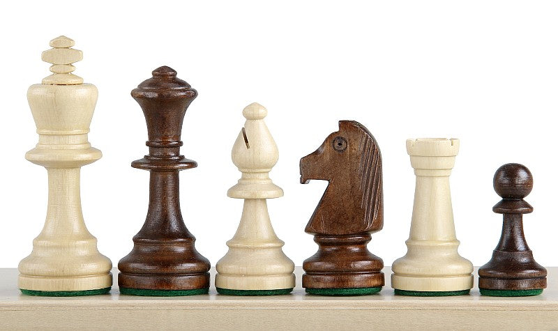 Staunton No.5 Chess Pieces 85mm – Wooden Set with Storage Bag