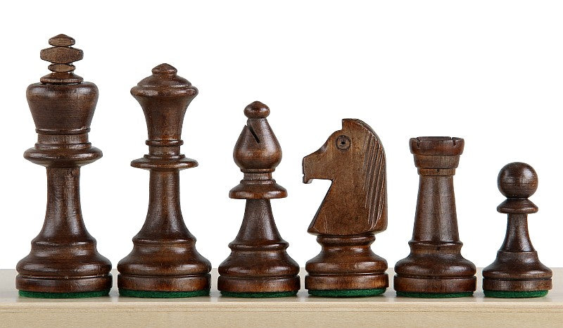 Staunton No.5 Chess Pieces 85mm – Wooden Set with Storage Bag – image 2