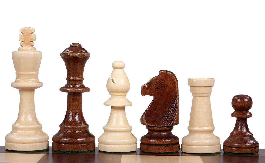 Staunton No.5 Chess Pieces 85mm – Hand-Carved Wooden Art Set in Bag – image 5