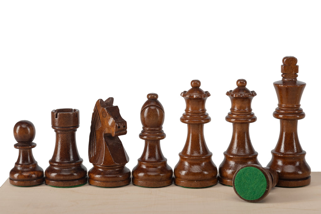 German Staunton No.5+ Chess Pieces — 98 mm King, Metal Weighted – image 2