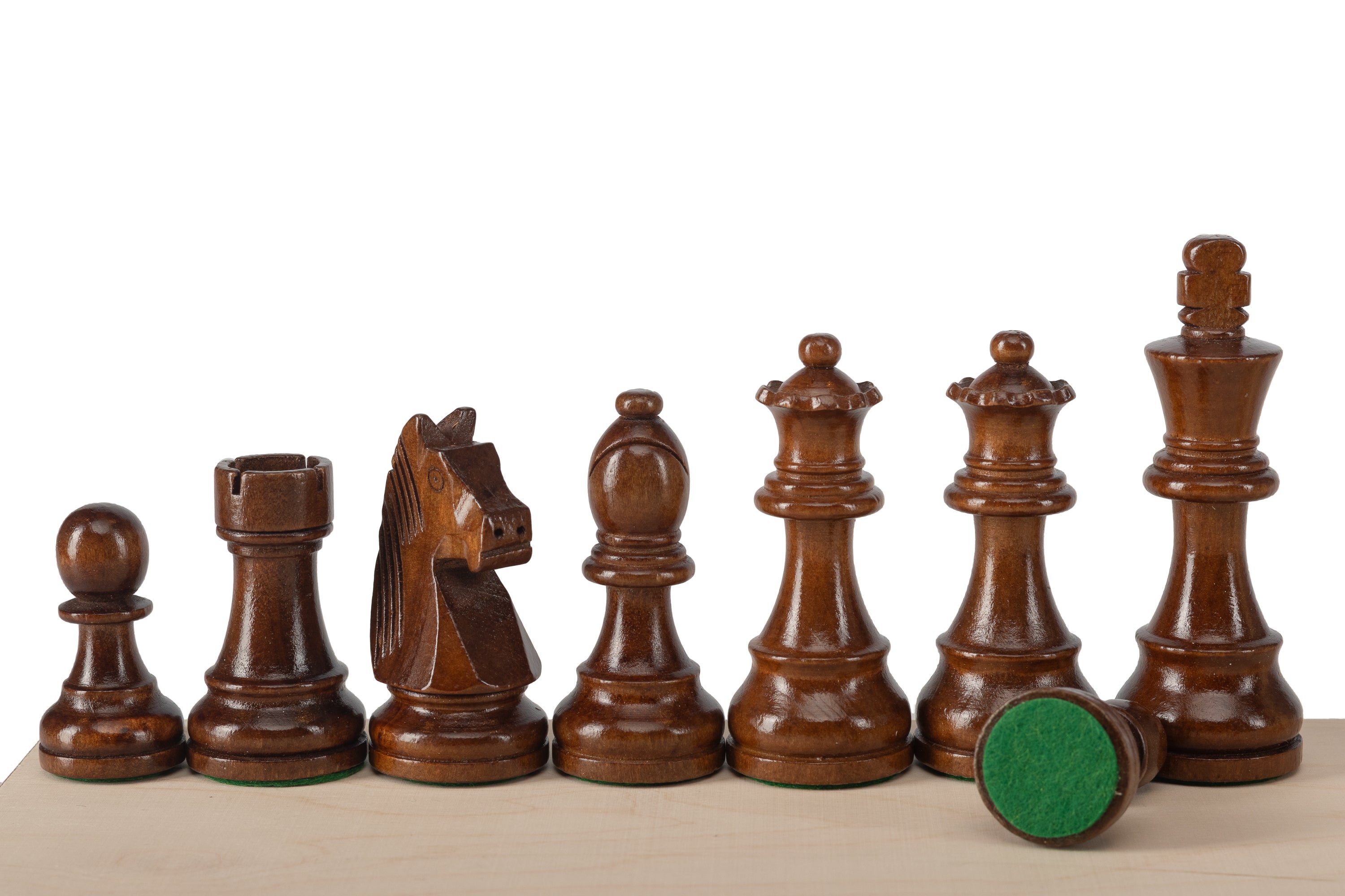 German Staunton No.5+ Chess Pieces — 98 mm King, Metal Weighted – image 2