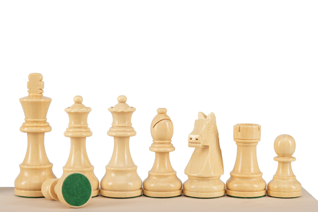 German Staunton No.5+ Chess Pieces — 98 mm King, Metal Weighted – image 4