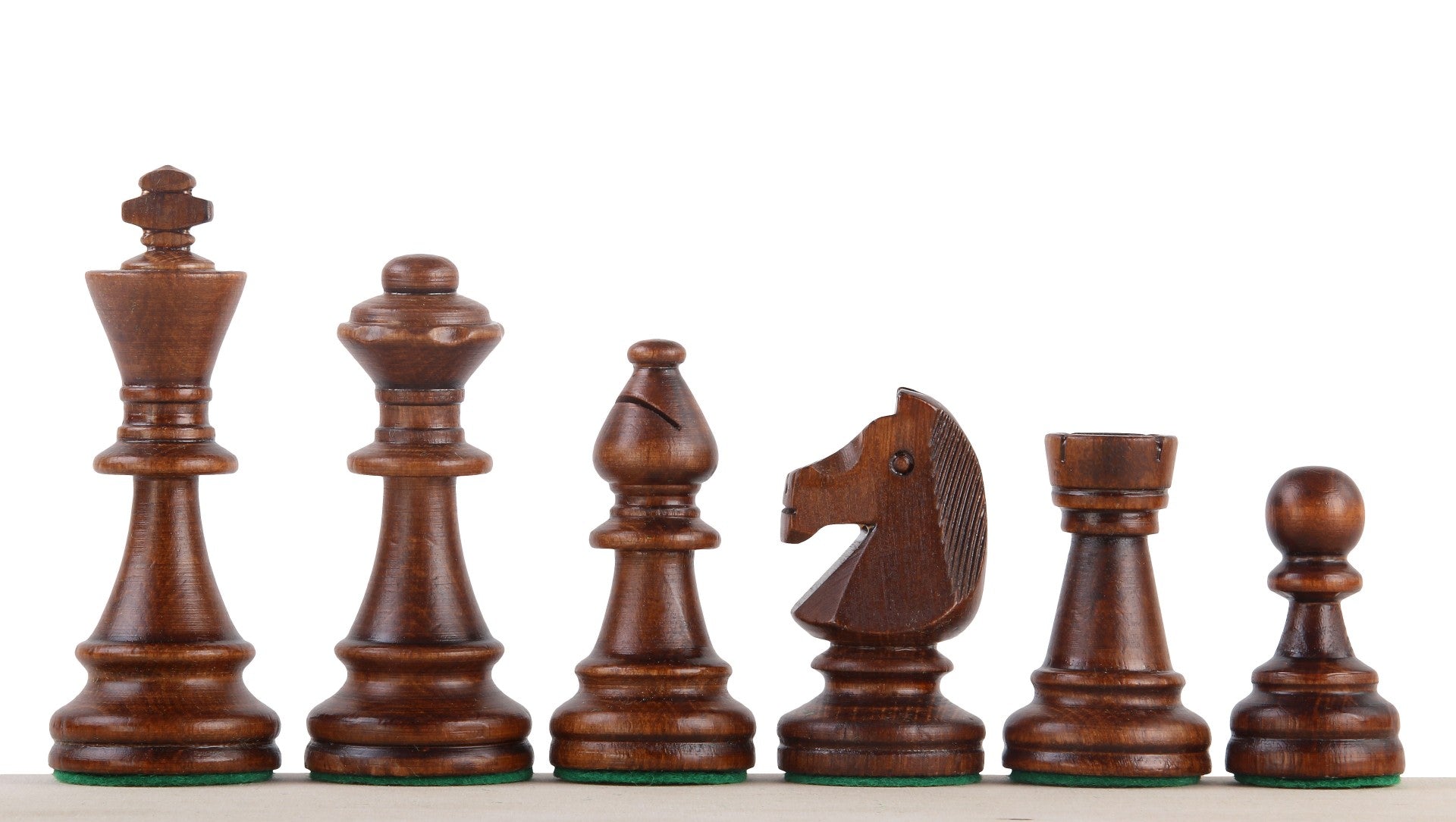 Staunton No.6 Chess Pieces – Carved Wooden in Polybag – image 2