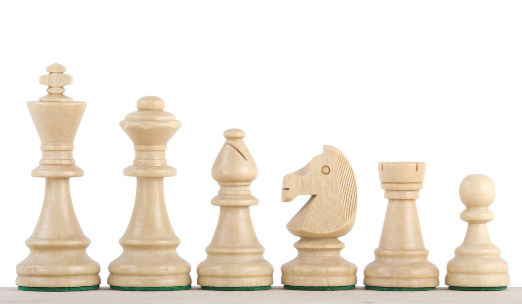 Staunton No.6 Chess Pieces – Carved Wooden in Polybag – image 4
