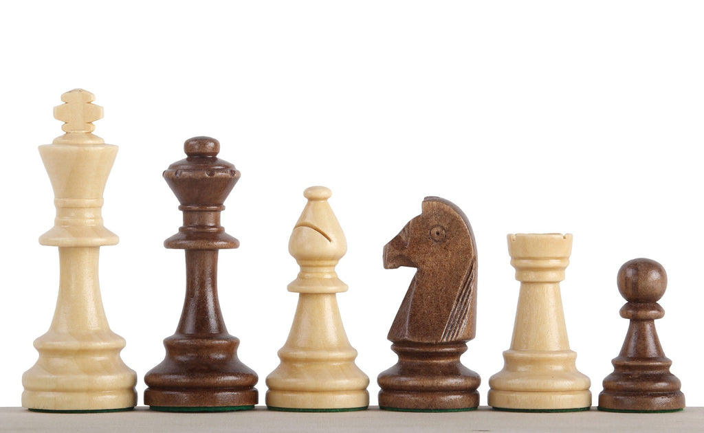 Staunton No.6 Chess Pieces 96mm – Hand-Carved Wooden Art Set in Bag – image 3