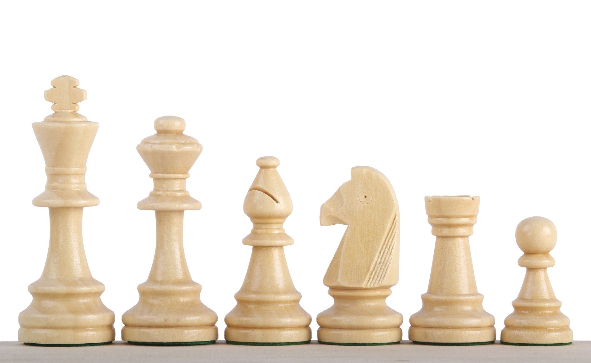 Staunton No.6 Chess Pieces 96mm – Hand-Carved Wooden Art Set in Bag – image 4
