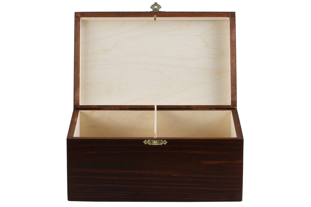 Chess Pieces Storage Box No.8 – Dark Wood Case 24x15x11cm – image 3