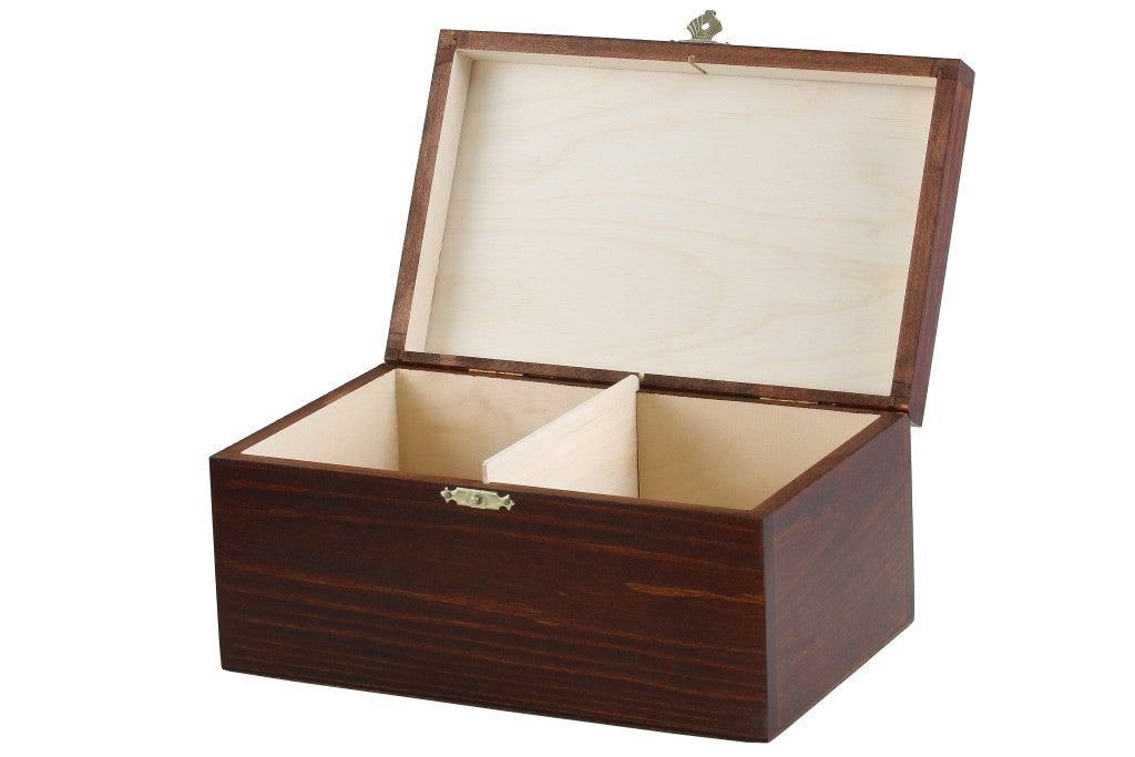 Chess Pieces Storage Box No.8 – Dark Wood Case 24x15x11cm – image 4