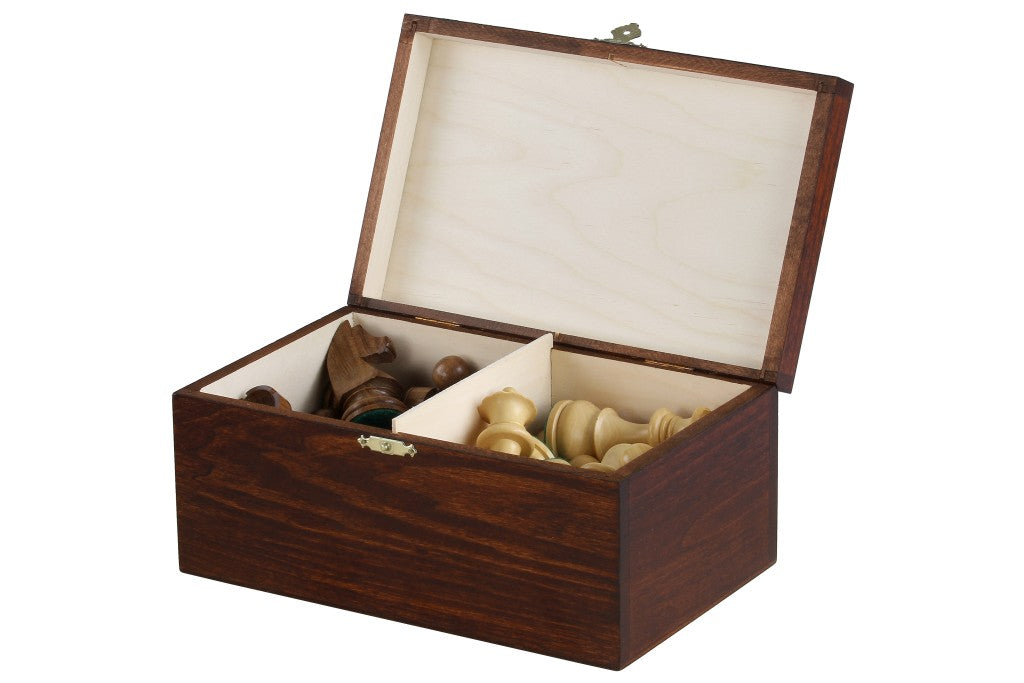 Chess Pieces Storage Box No.8 – Dark Wood Case 24x15x11cm – image 6