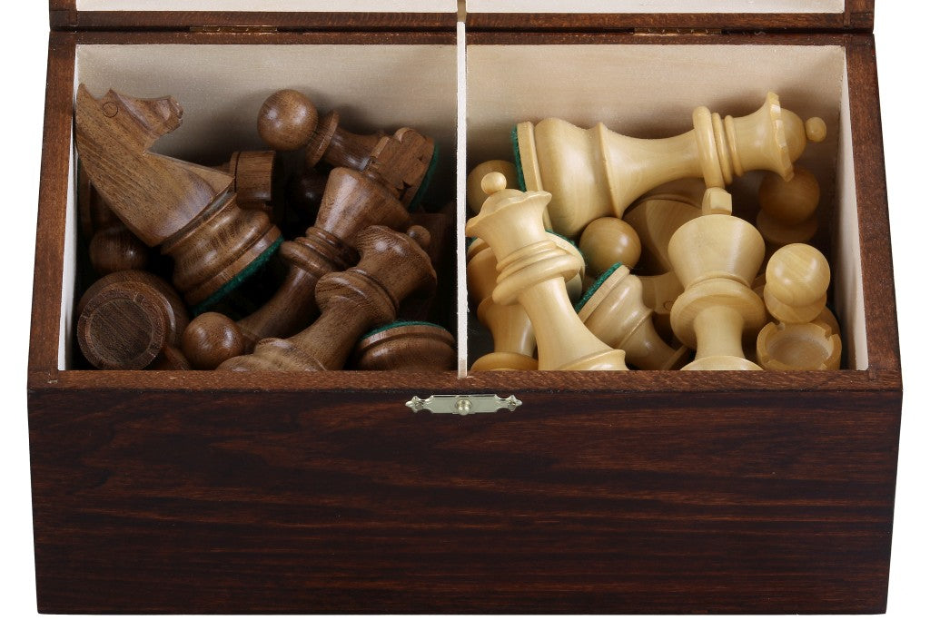 Chess Pieces Storage Box No.8 – Dark Wood Case 24x15x11cm – image 8