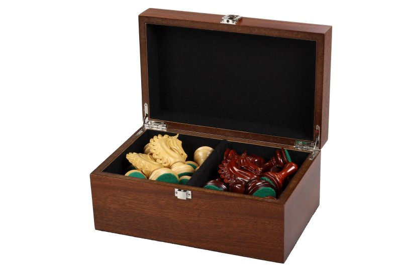 Premium Chess Storage Chest – Sapele Wood Veneer 24x15x11cm Large – image 7