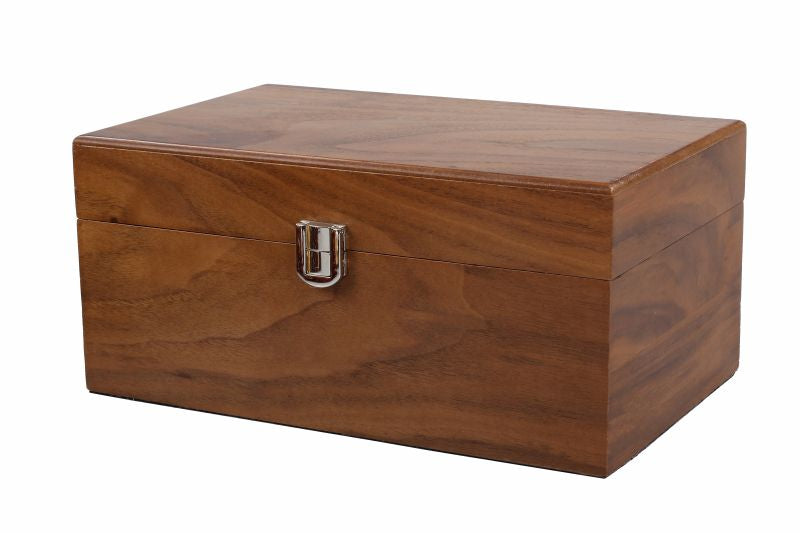 Chess Piece Chest Walnut 24×15×11cm – Large Storage Box
