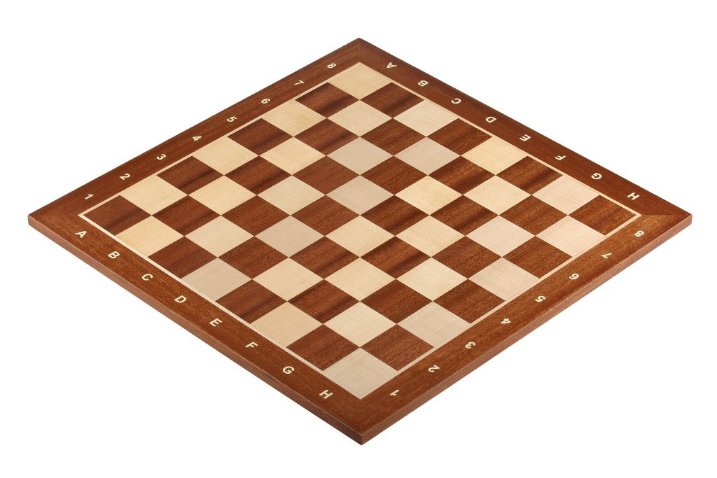 Chess Board 40×40 cm – Mahogany & Sycamore, with Notation – image 3