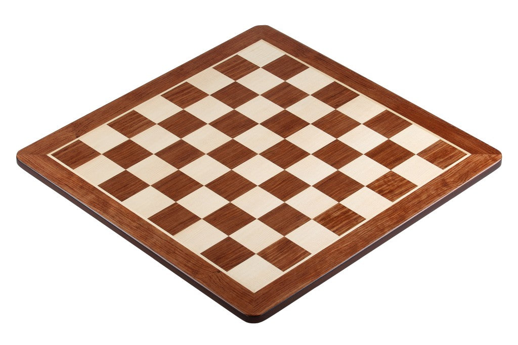 Chess Board 40×40 cm – Padauk & Maple (Round Corners), without Notation – image 2