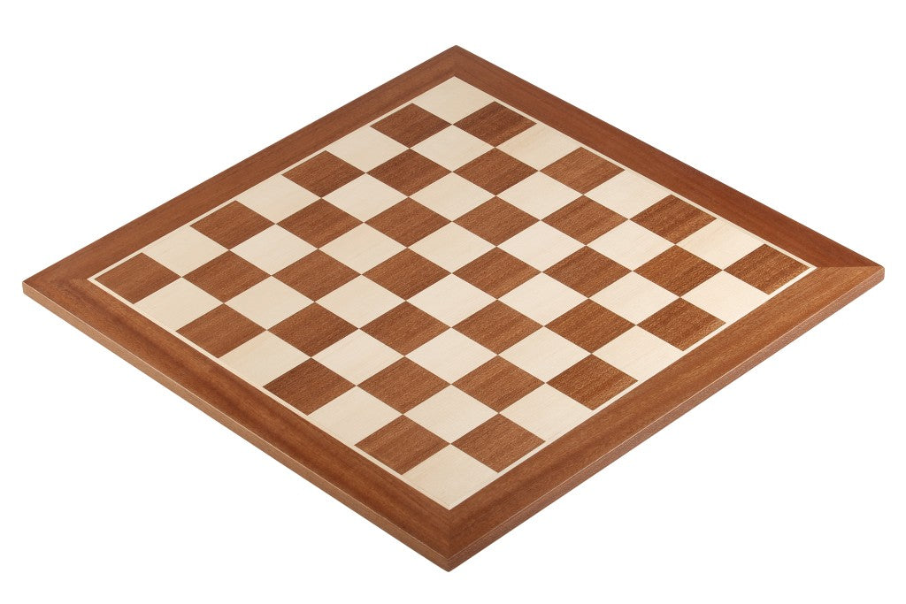 Chess Board 40×40 cm – Mahogany & Sycamore, without Notation – image 2
