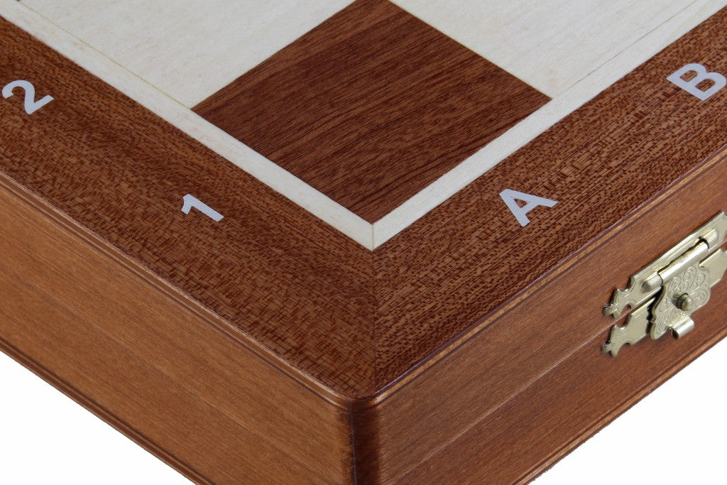 Sunrise Tournament Chess No.5 with Inlaid Folding Board — Weighted Staunton Set – image 4