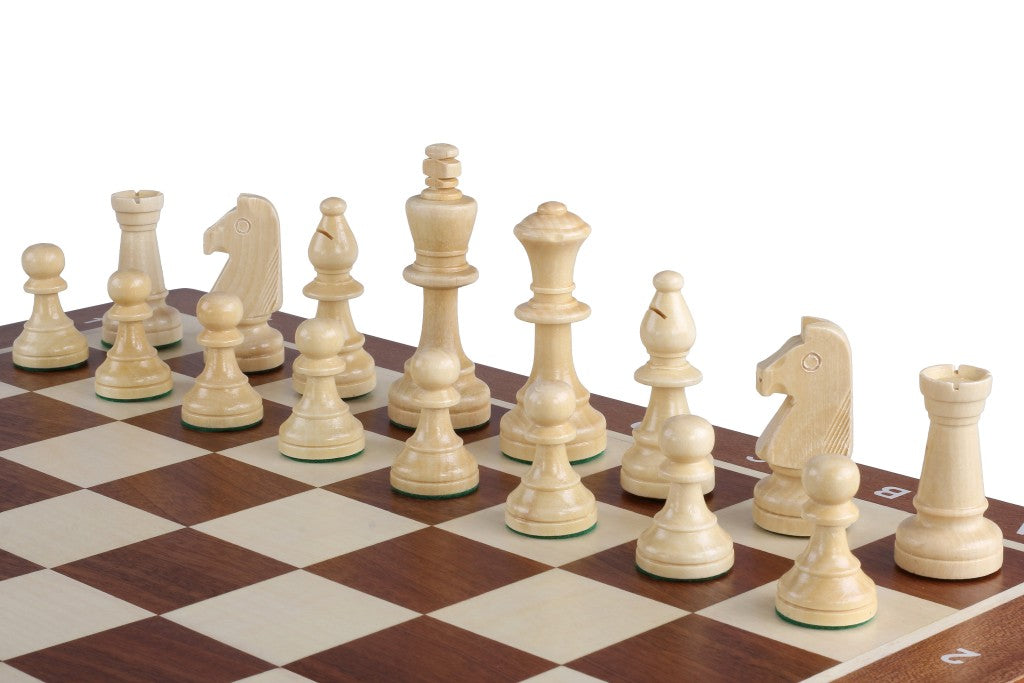 Sunrise Tournament Chess No.5 with Inlaid Folding Board — Weighted Staunton Set – image 8