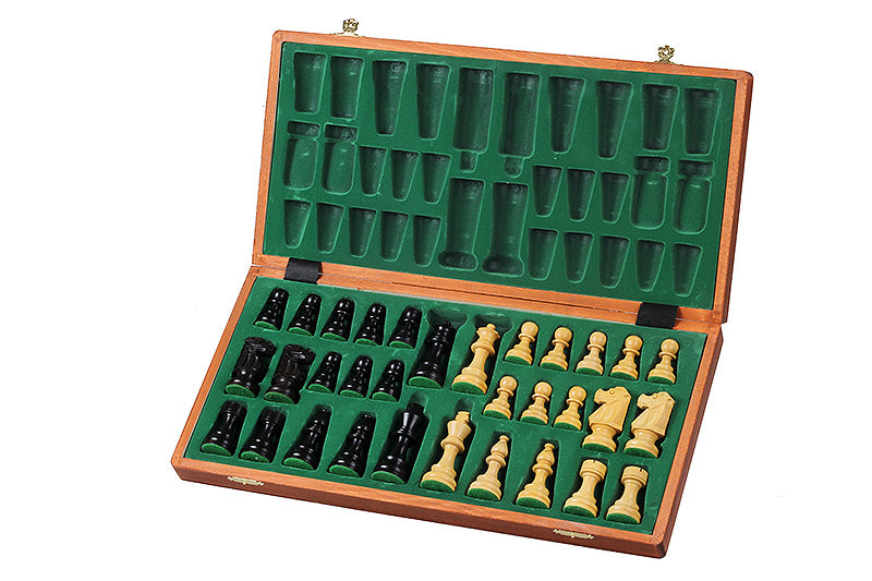 Tournament Chess Set No.5 48x48cm – French Ebonized 3.5" Pieces with Mahogany Board – image 3