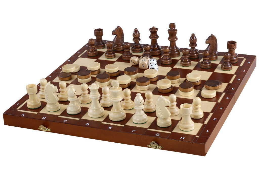 Tournament No.4 Chess 3-in-1 – Chess, Checkers & Backgammon – image 3