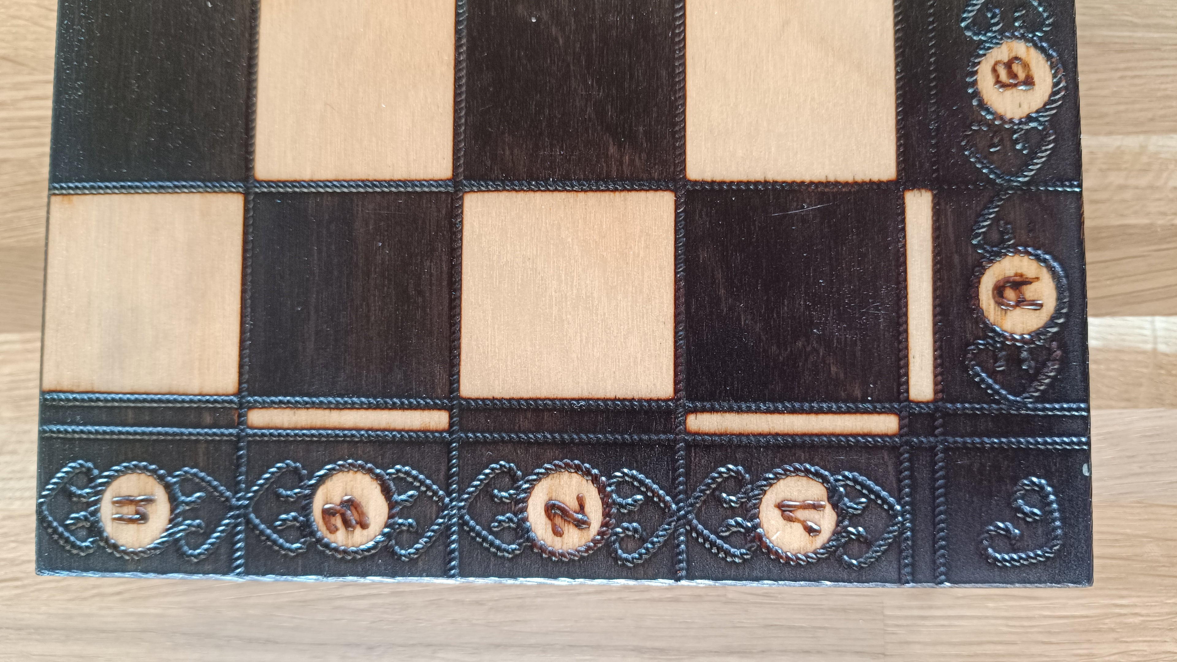 Senator Chess Set – Black, Folding Board with Insert Tray – image 3