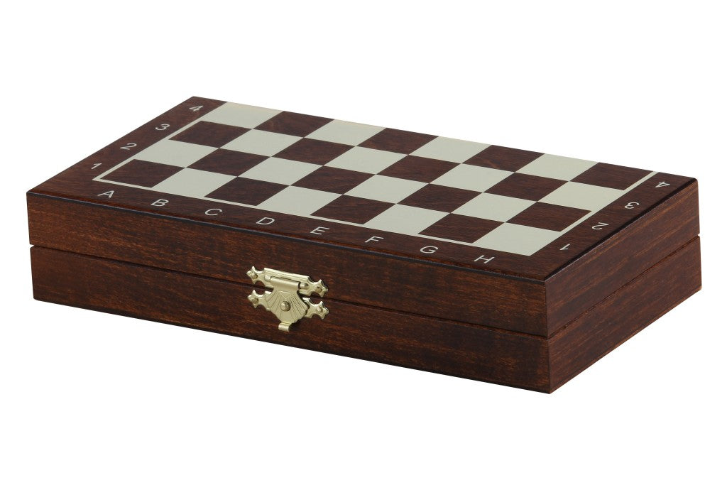 Wooden School Chess Mini 20cm – Brown Compact Set – image 5