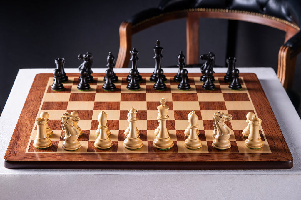 Chess Board 52×52 cm (58 mm squares) – Padauk & Maple (Round Corners), without Notation – image 2
