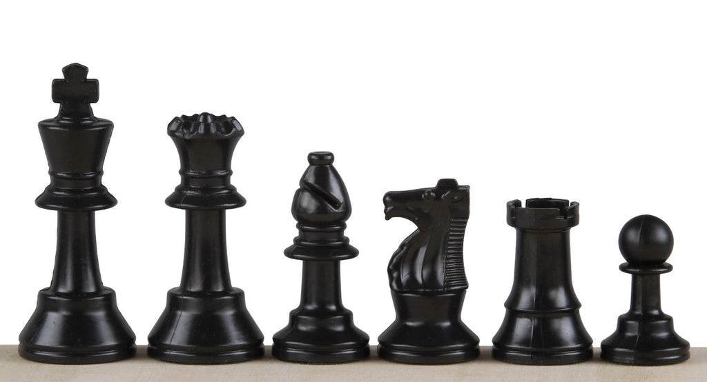Plastic Staunton No.3 Chess Pieces 64mm – Analysis Size Set – image 2