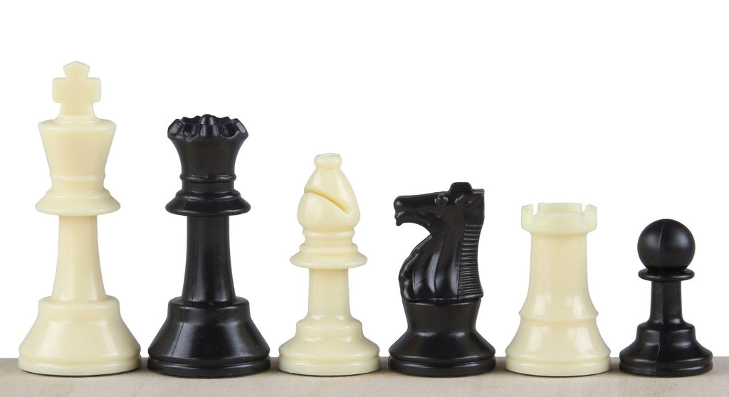 Plastic Staunton No.3 Chess Pieces 64mm – Analysis Size Set – image 3
