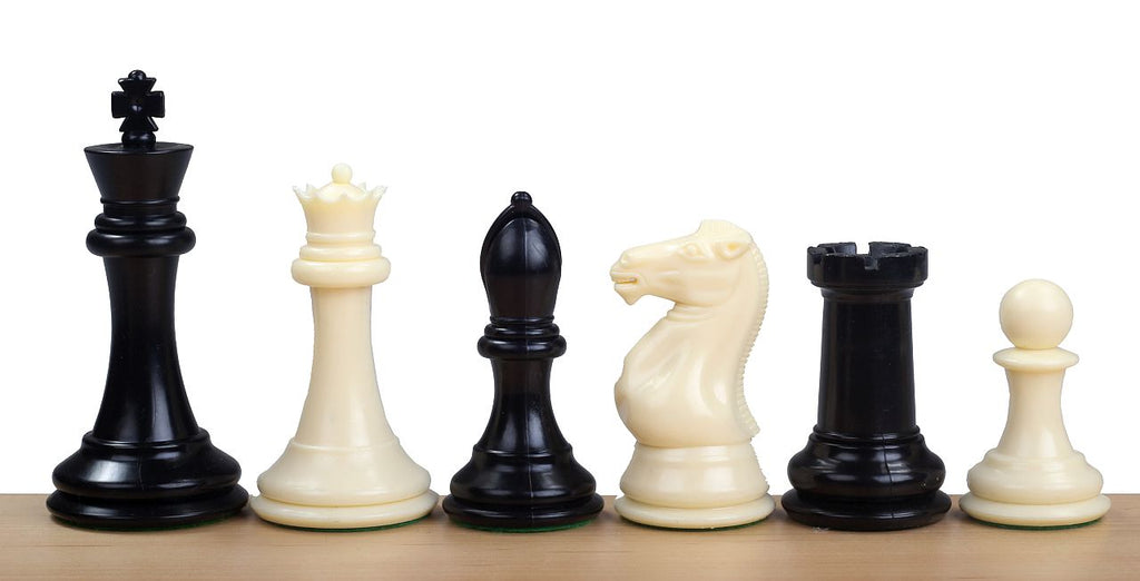 Exclusive Staunton No.7 Chess Pieces 104mm – Metal Weighted Plastic Premium Set
