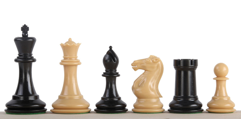 Exclusive Staunton Chess Pieces No.6 - Weighted Natural Wood 95mm King – image 2