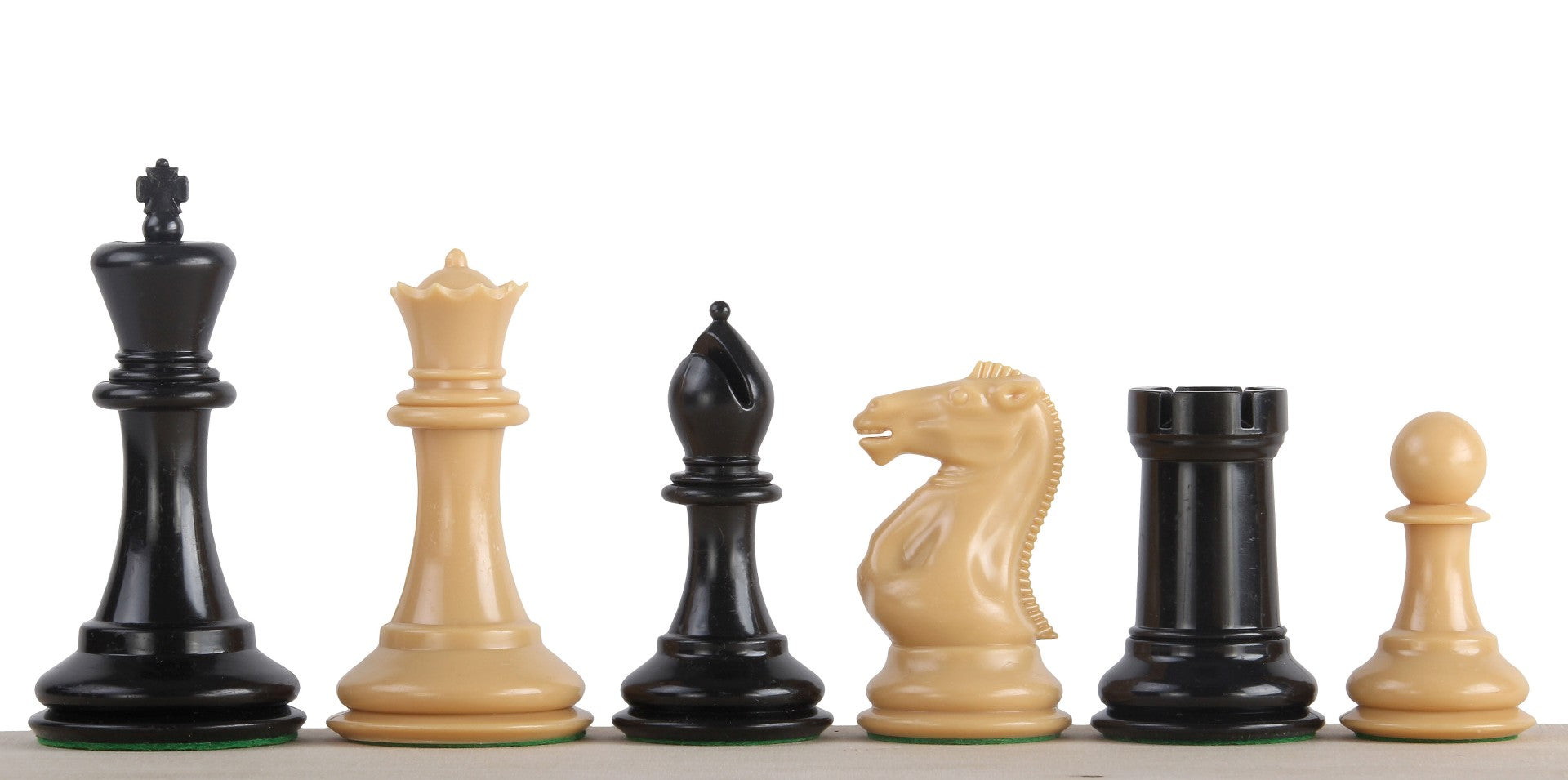 Exclusive Staunton Chess Pieces No.6 - Weighted Natural Wood 95mm King – image 2