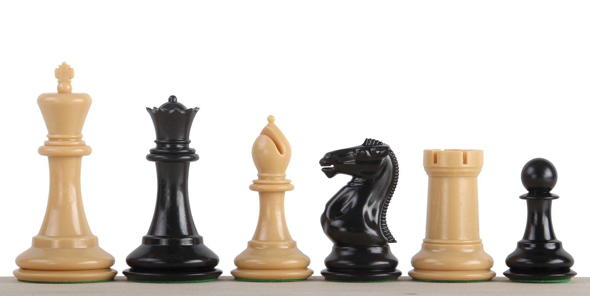 Exclusive Staunton Chess Pieces No.6 - Weighted Natural Wood 95mm King