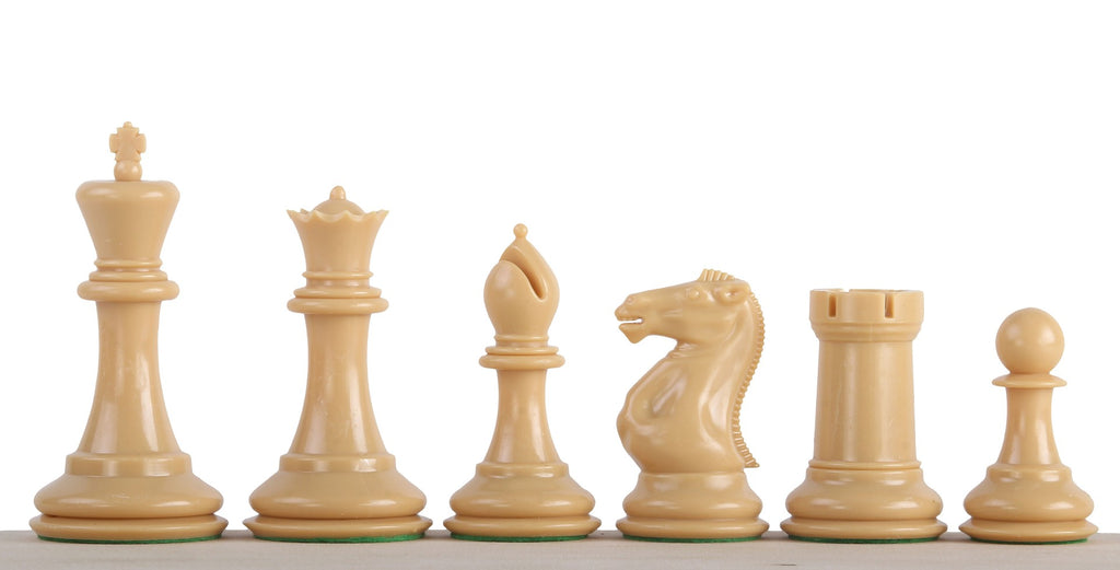 Exclusive Staunton Chess Pieces No.6 - Weighted Natural Wood 95mm King – image 4
