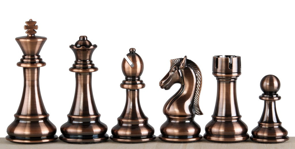 Chess Pieces 4.5" Weighted - Metallized Tournament Set – image 3