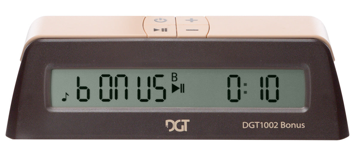 DGT 1002 Bonus Digital Chess Clock – Simple Compact Timer for Casual Play