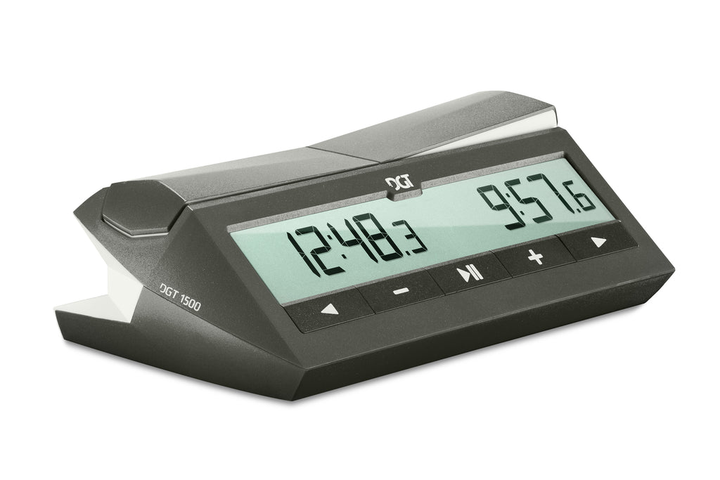 DGT 1500 Chess Clock — Black, Digital Tournament Timer – image 2