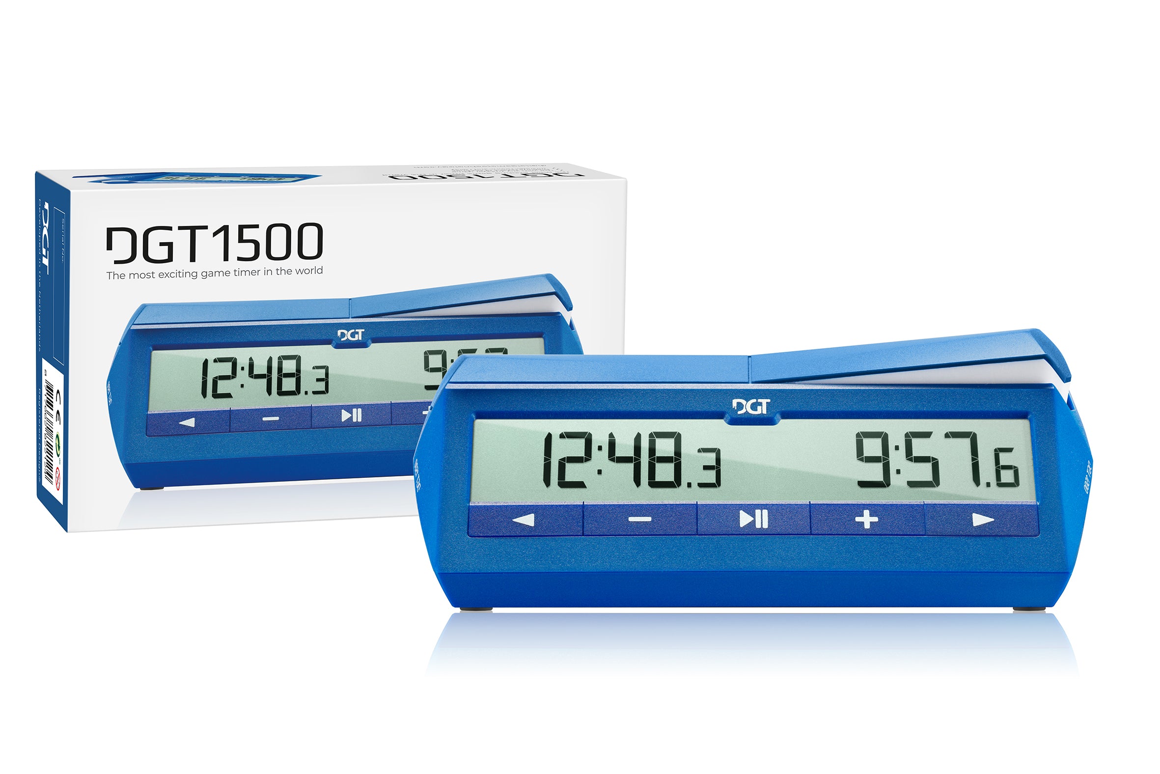 DGT 1500 Chess Clock — Blue, Digital Tournament Timer – image 5